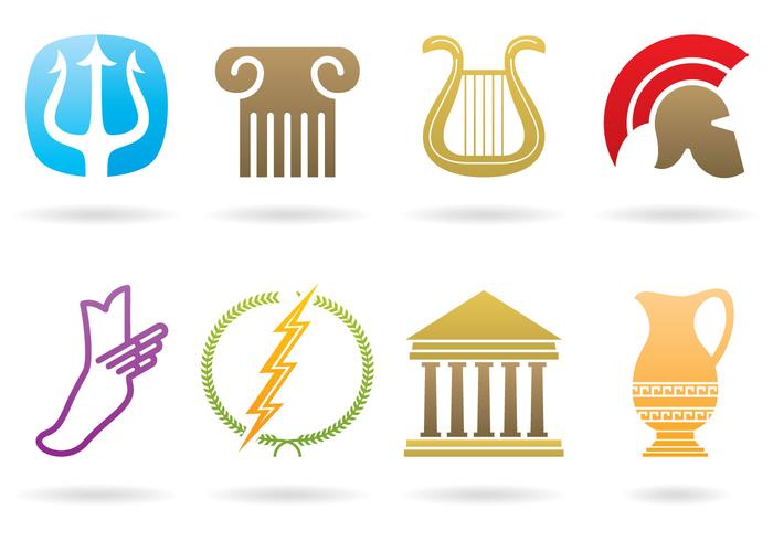 Logos grecs vecteur