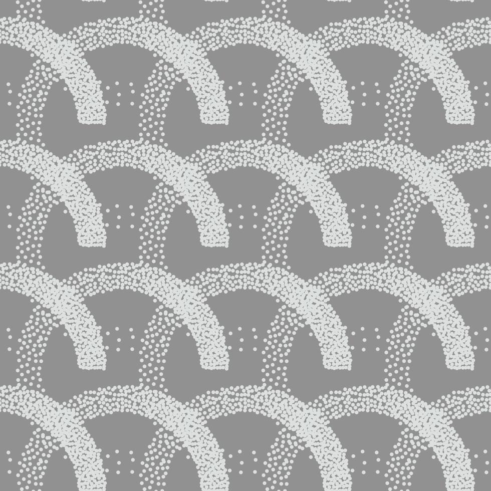 modèle sans couture de crépi dans un style rétro sur fond gris. la texture de pointillé de vecteur peut être utilisée pour la conception de tissu.