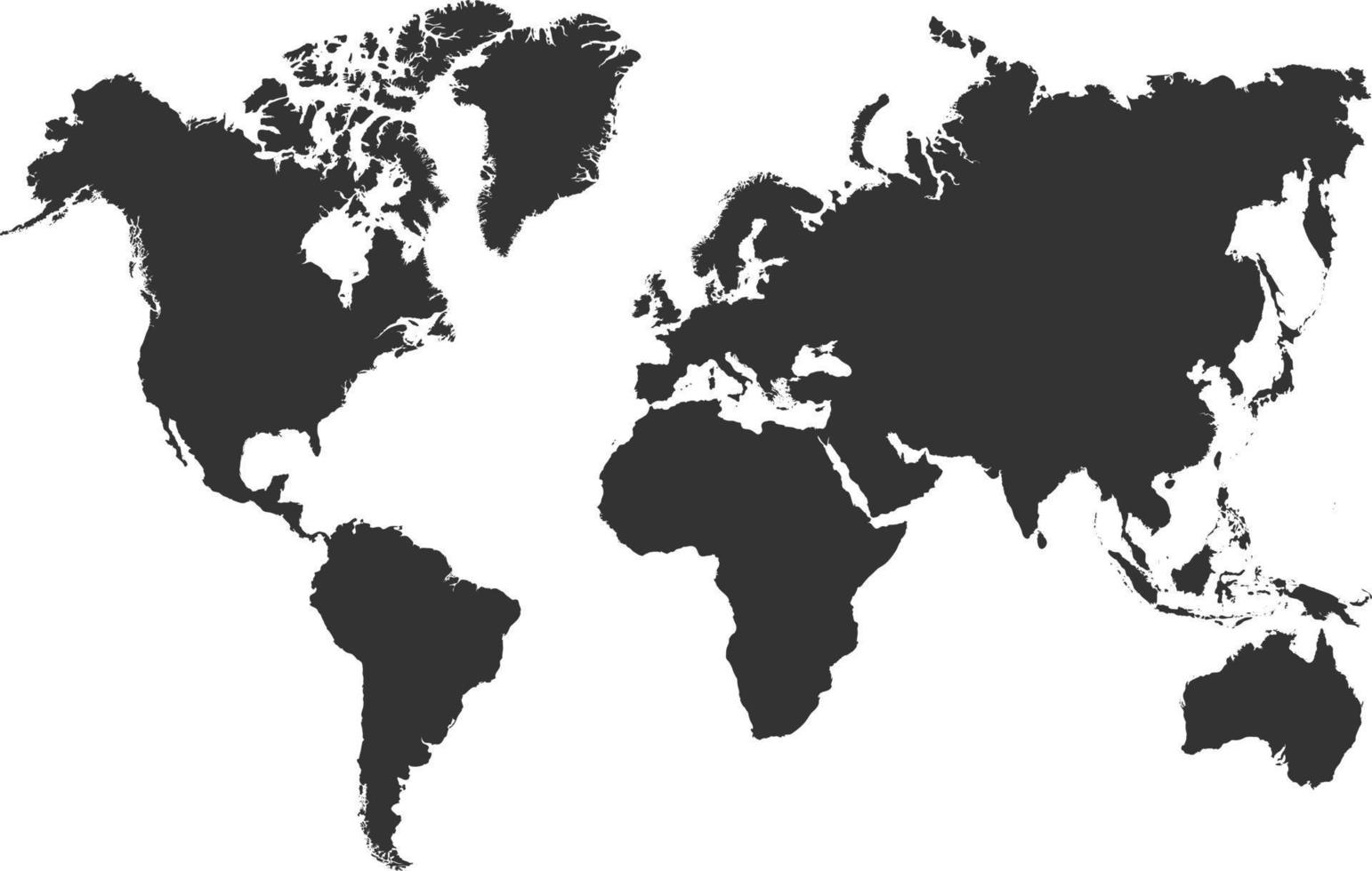 illustration vectorielle de carte du monde vecteur