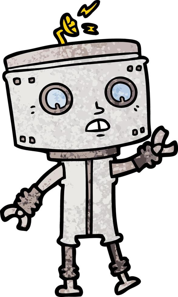 personnage de robot de dessin animé vecteur