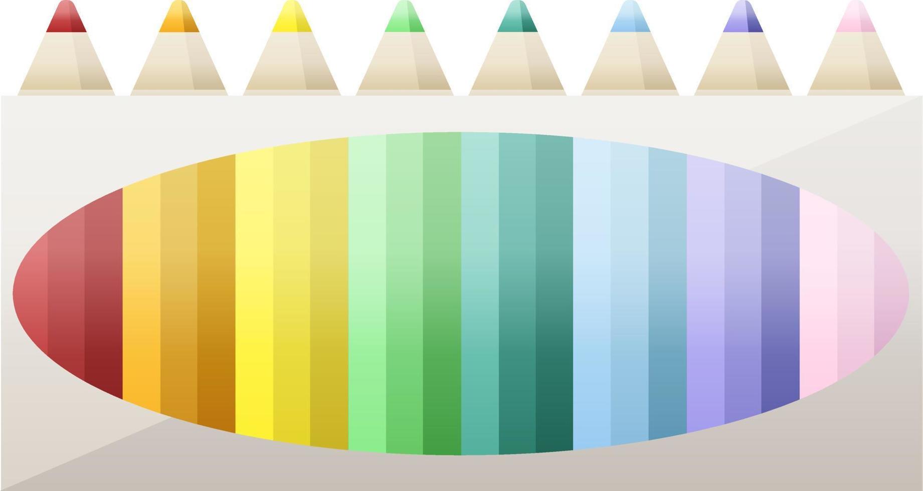 pack de crayons de couleur icône d'illustration vectorielle graphique vecteur