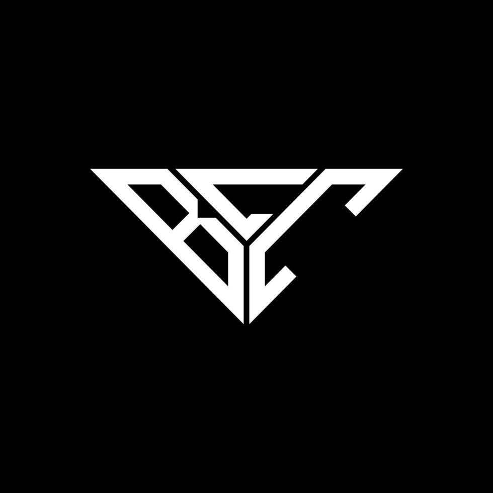 conception créative du logo bcc letter avec graphique vectoriel, logo bcc simple et moderne en forme de triangle. vecteur