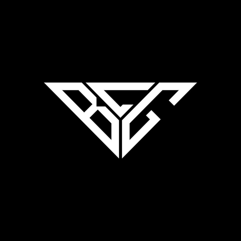 création de logo lettre bcg avec graphique vectoriel, logo bcg simple et moderne en forme de triangle. vecteur