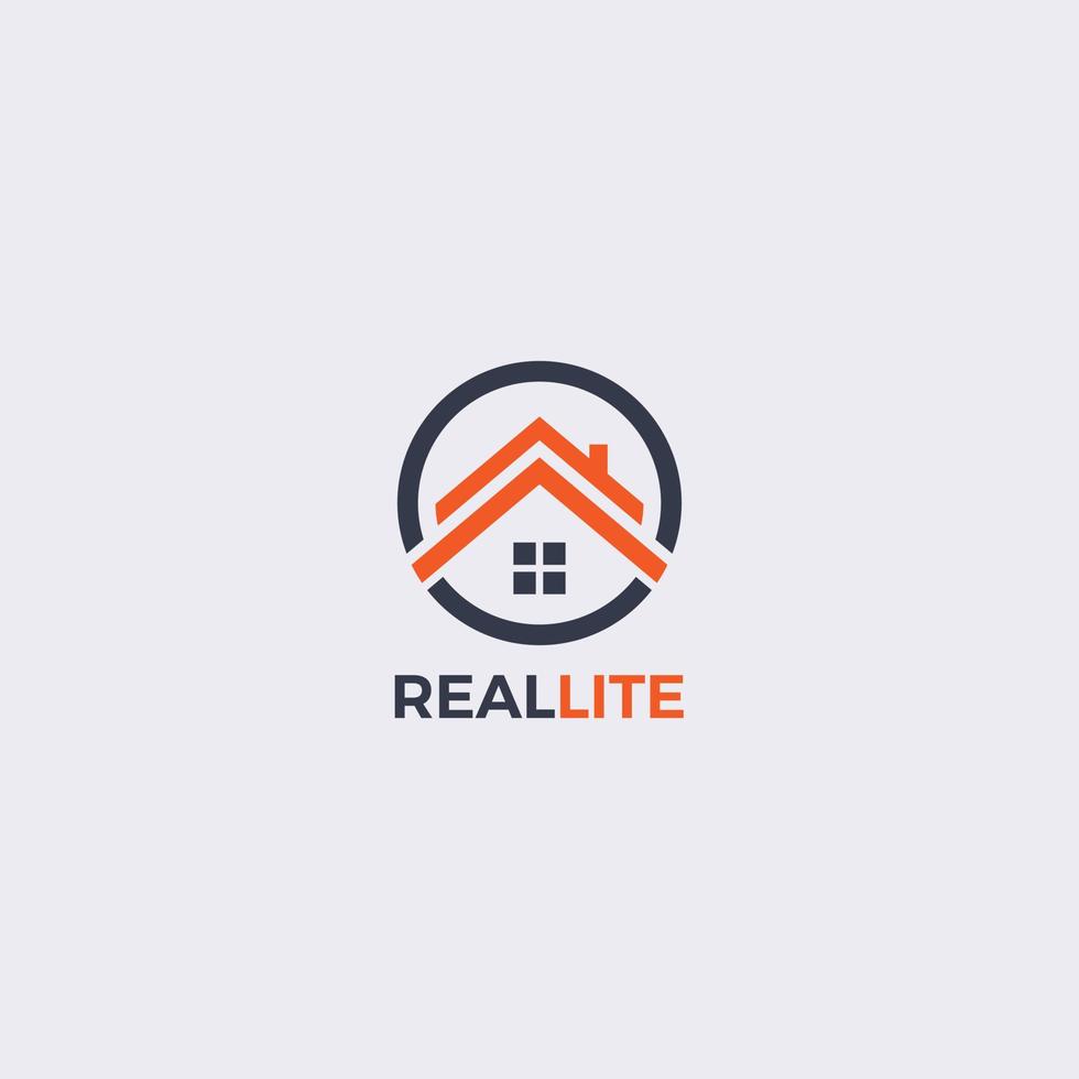simple maison immobilier logo design signe symbole icône vecteur