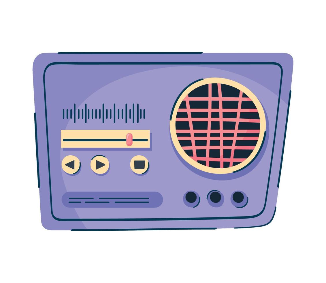 appareil audio de musique radio vecteur