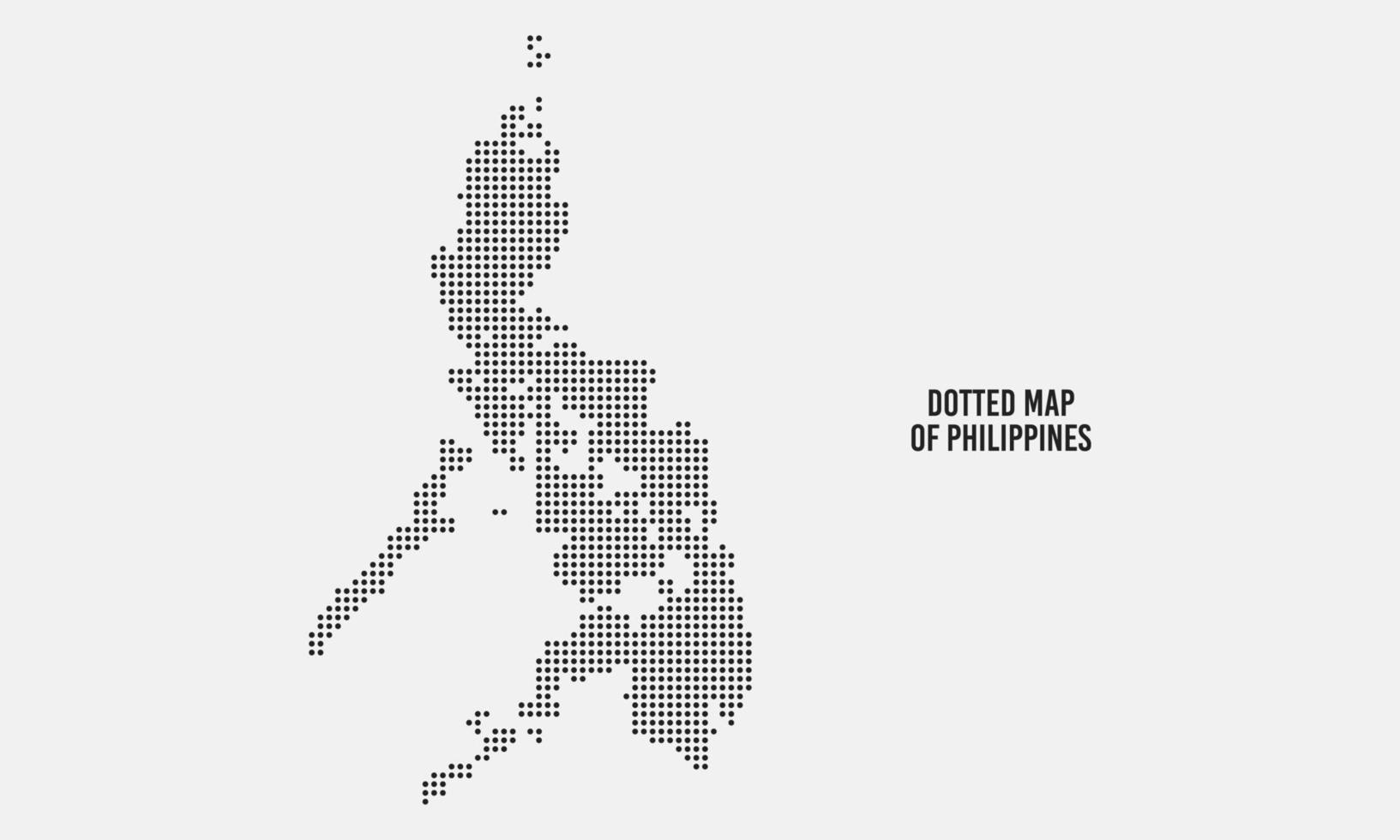 carte abstraite des philippines en pointillés vecteur