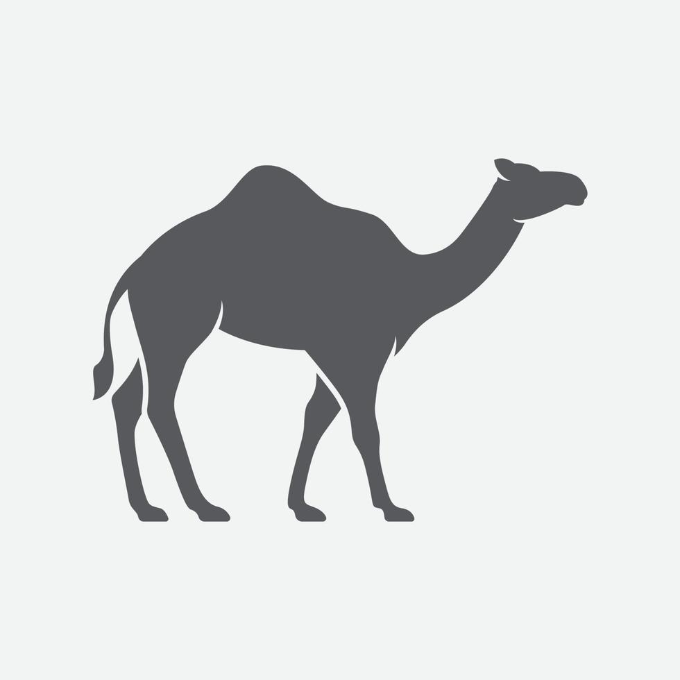 vecteur d'icône de chameau. vue latérale du panneau de chameau. symbole de chameau. illustration vectorielle