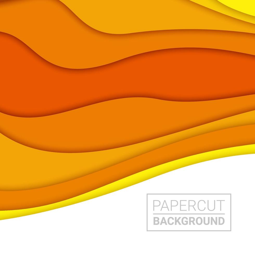 Fond abstrait 3d et formes découpées en papier, illustration vectorielle vecteur