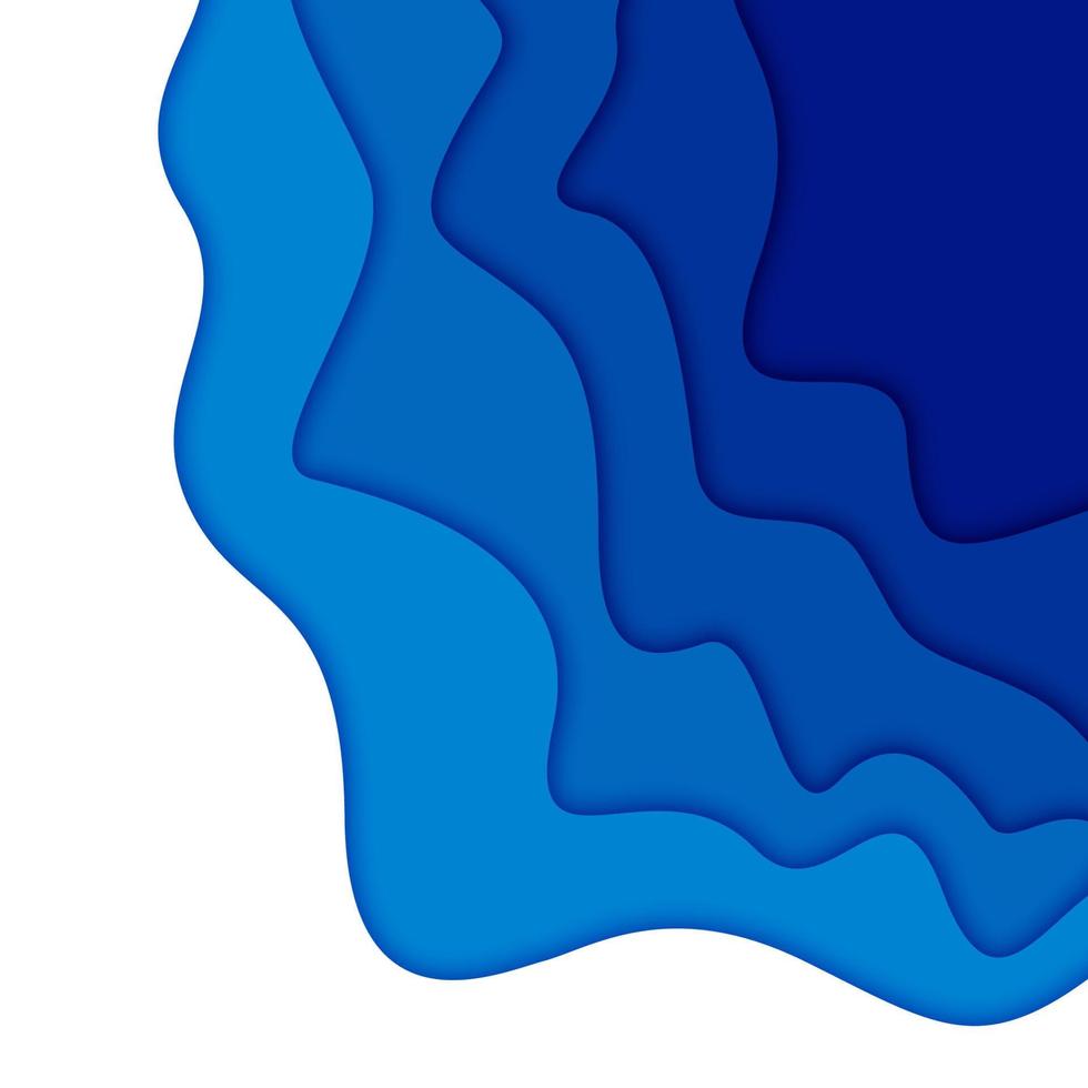 Fond abstrait 3d et formes découpées en papier, illustration vectorielle vecteur