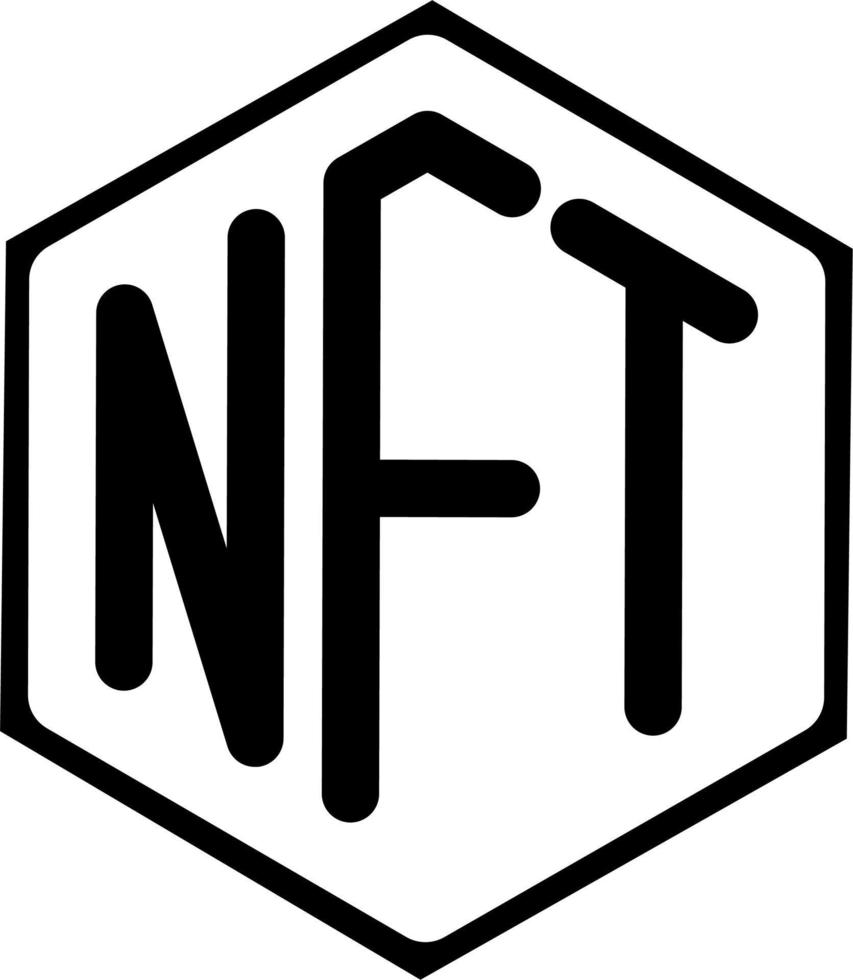 icônes nft logo nft illustration vectorielle nft vecteur