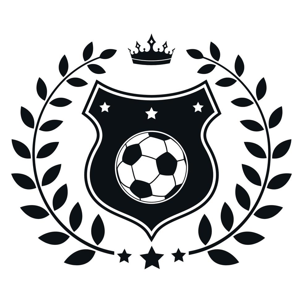 illustration du logo du match de football. vecteur