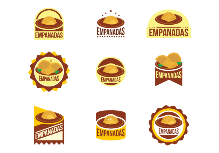 Emblèmes vectoriels Empanadas vecteur