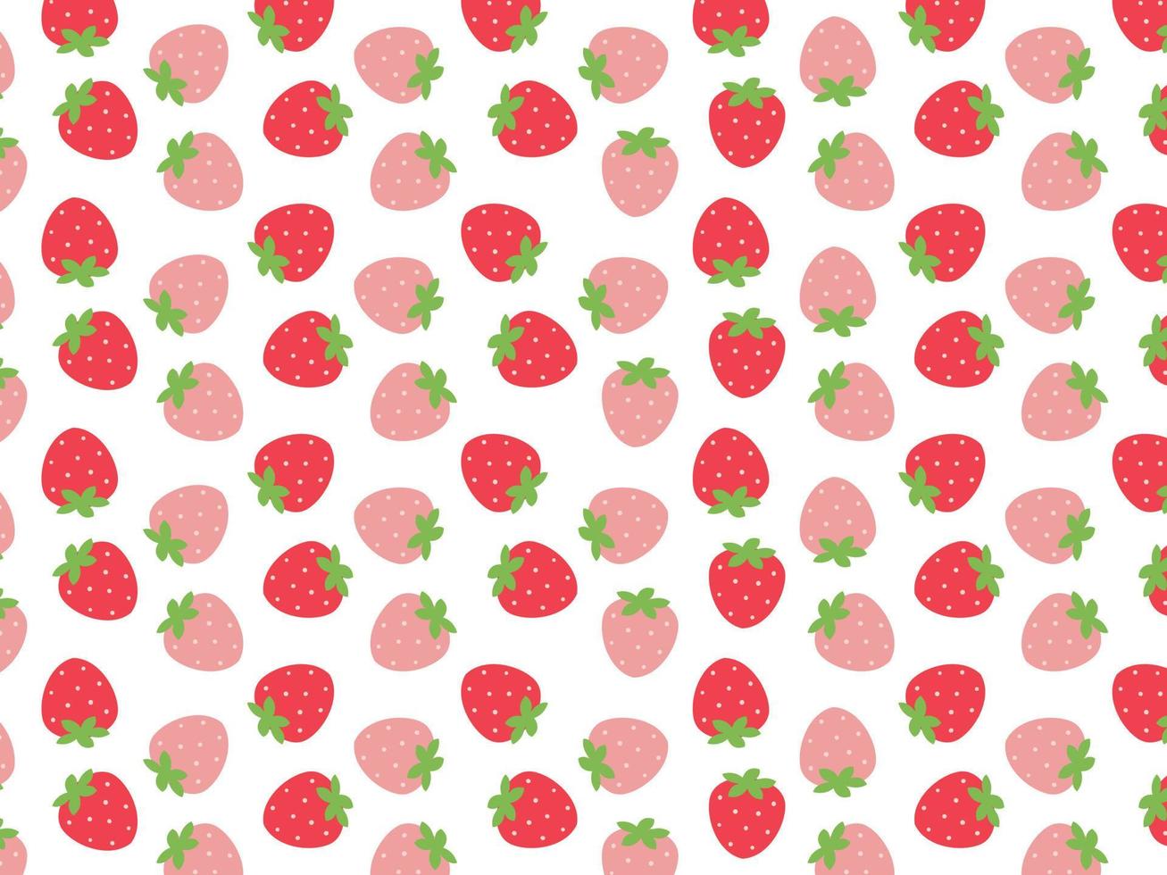 conception de vecteur de fond de fraise de fruits de modèle sans couture. peut être utilisé pour l'emballage, le papier d'emballage, les cartes de vœux, les autocollants, les tissus et les imprimés.