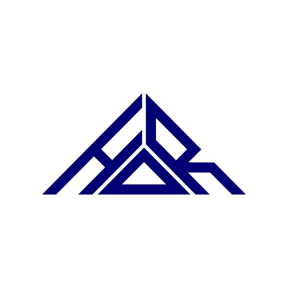 création de logo de lettre hdr avec graphique vectoriel, logo hdr simple et moderne en forme de triangle. vecteur
