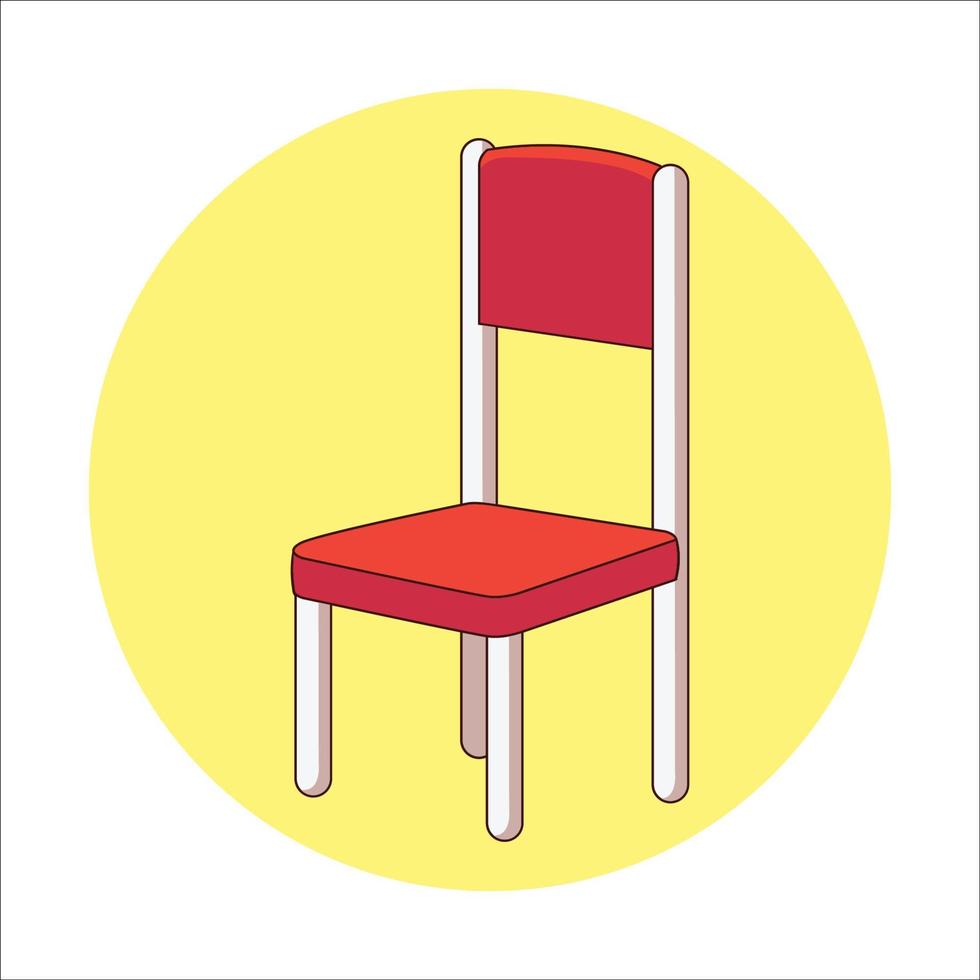 une illustration vectorielle de chaise vecteur