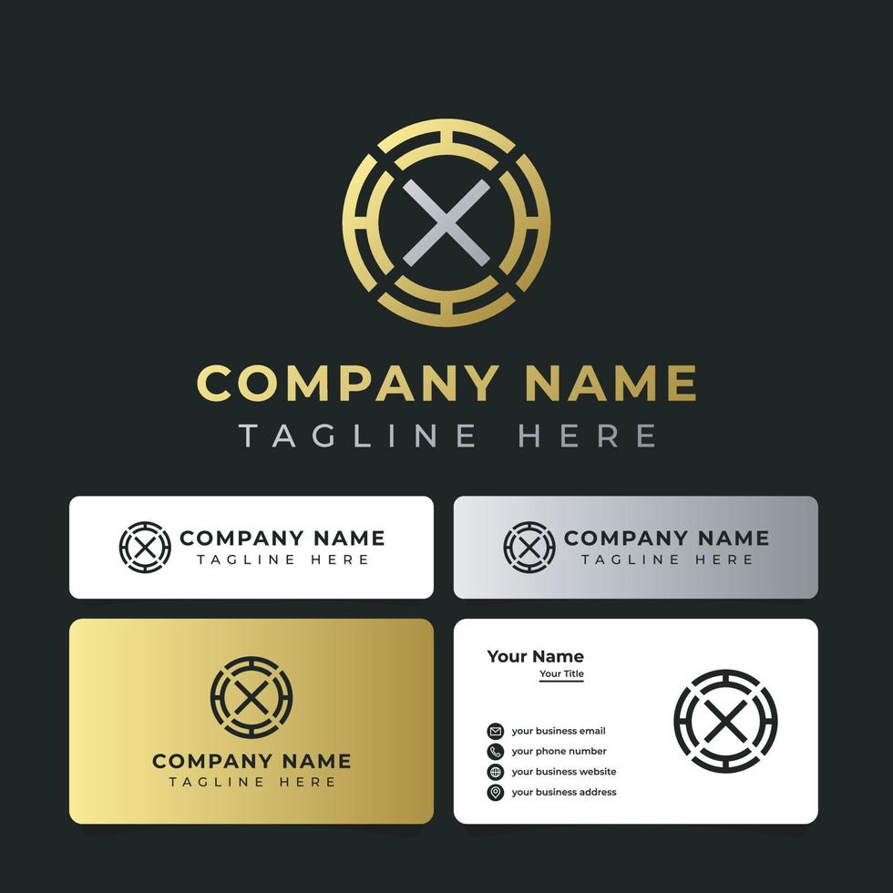 lettre xh coin logo, convient à toute entreprise. vecteur