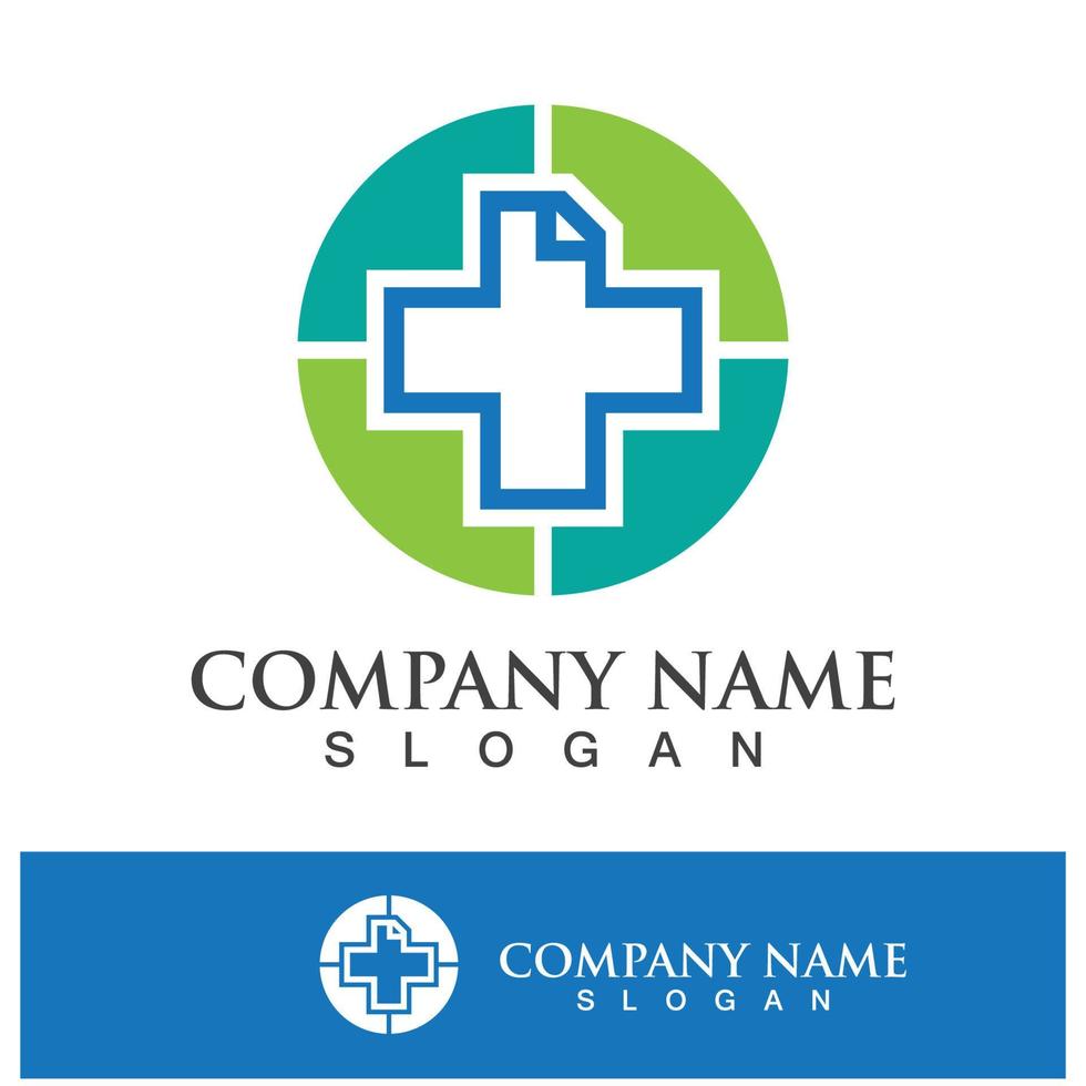création de logo numérique icône santé médicale vecteur