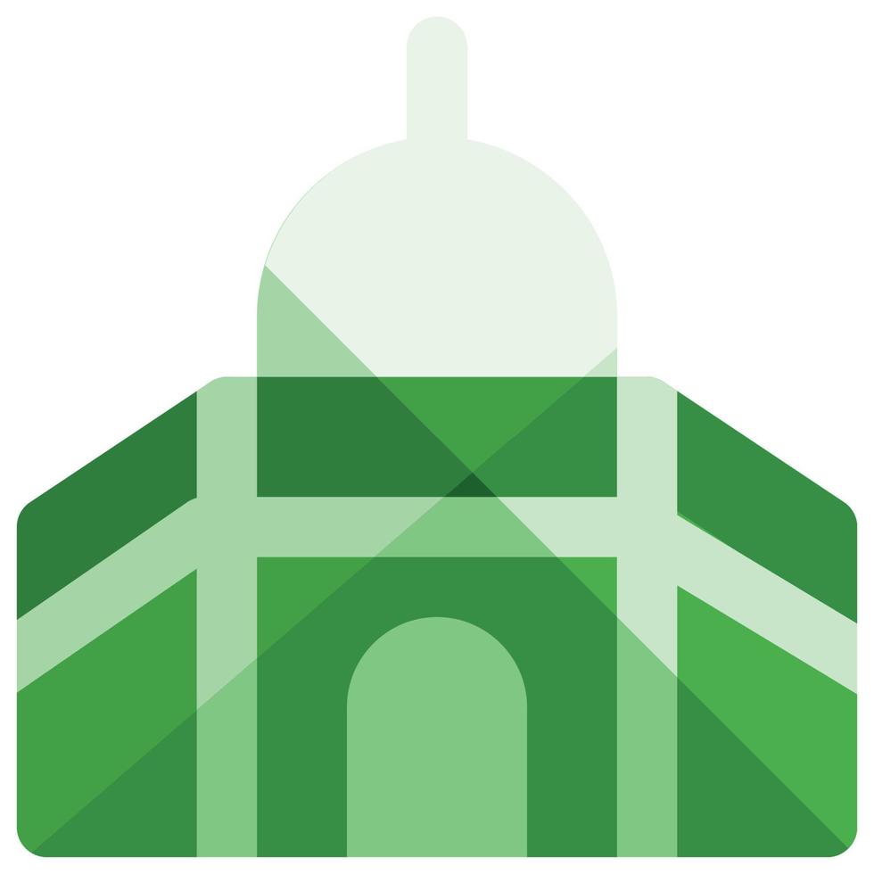 icône de la mosquée, thème du voyage vecteur