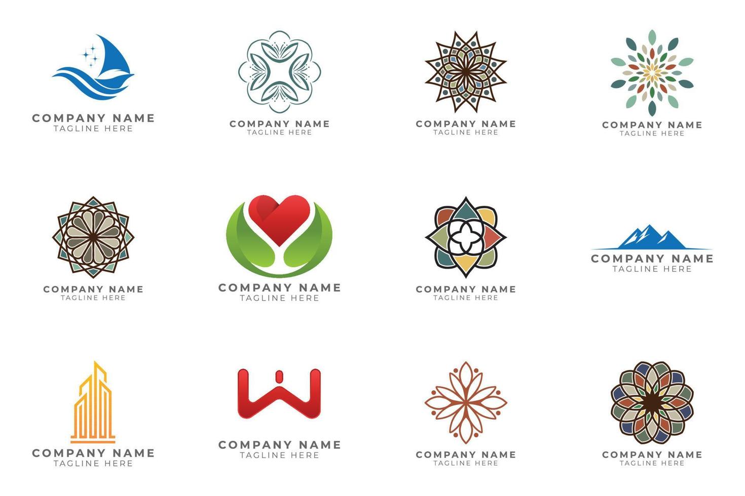 ensemble de logos collection d'idées de marque moderne et créative pour entreprise. vecteur