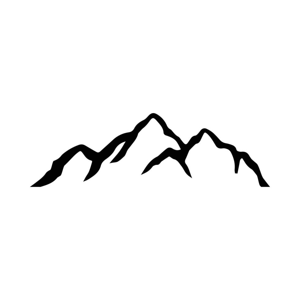 montagne de roche minière vintage. peut être utilisé comme emblème, logo, badge, étiquette. marque, affiche ou impression. art graphique monochrome. vecteur