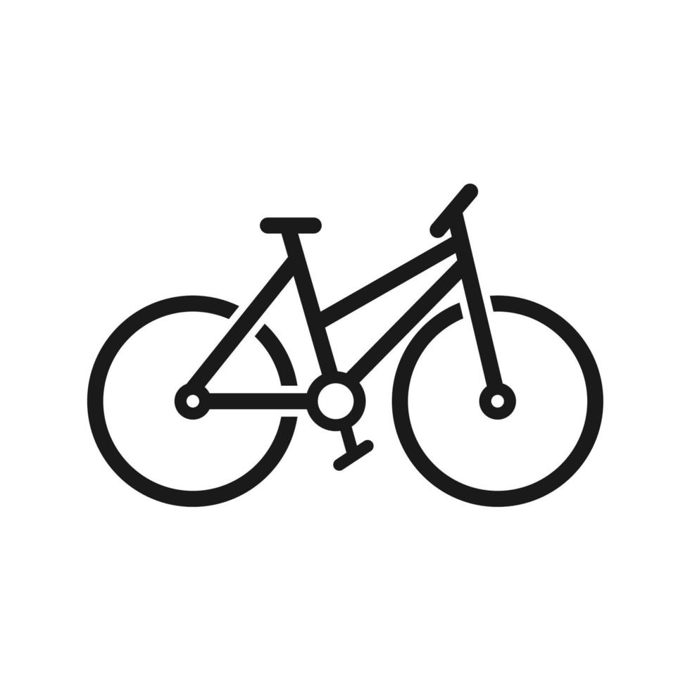 icône de cycle de vélo dans un design plat à la mode vecteur
