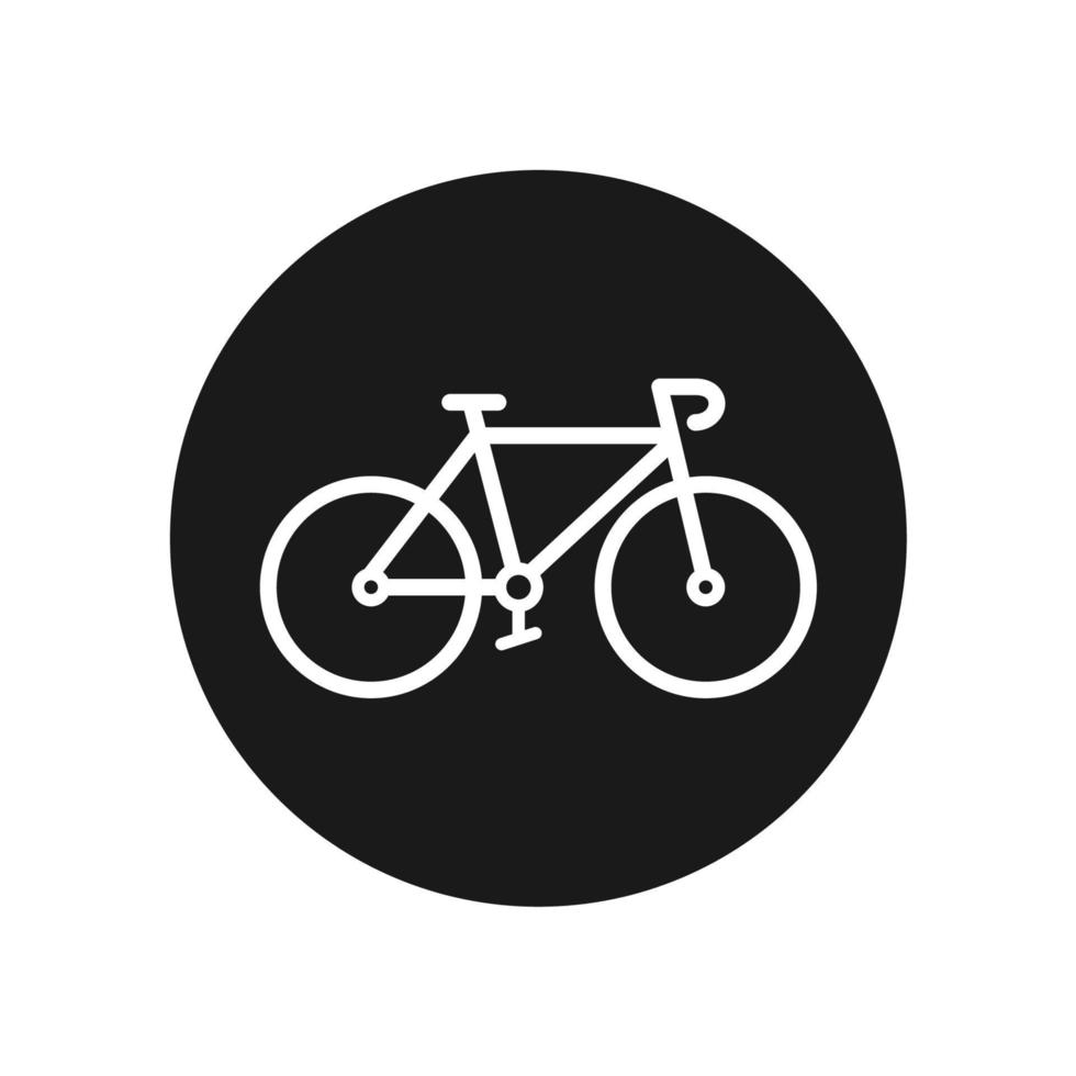 icône de cycle de vélo dans un design plat à la mode vecteur