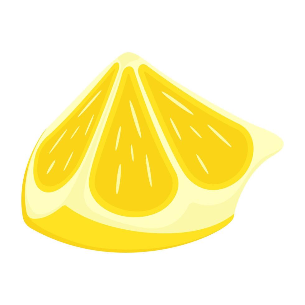 illustration plate moderne de citron vecteur