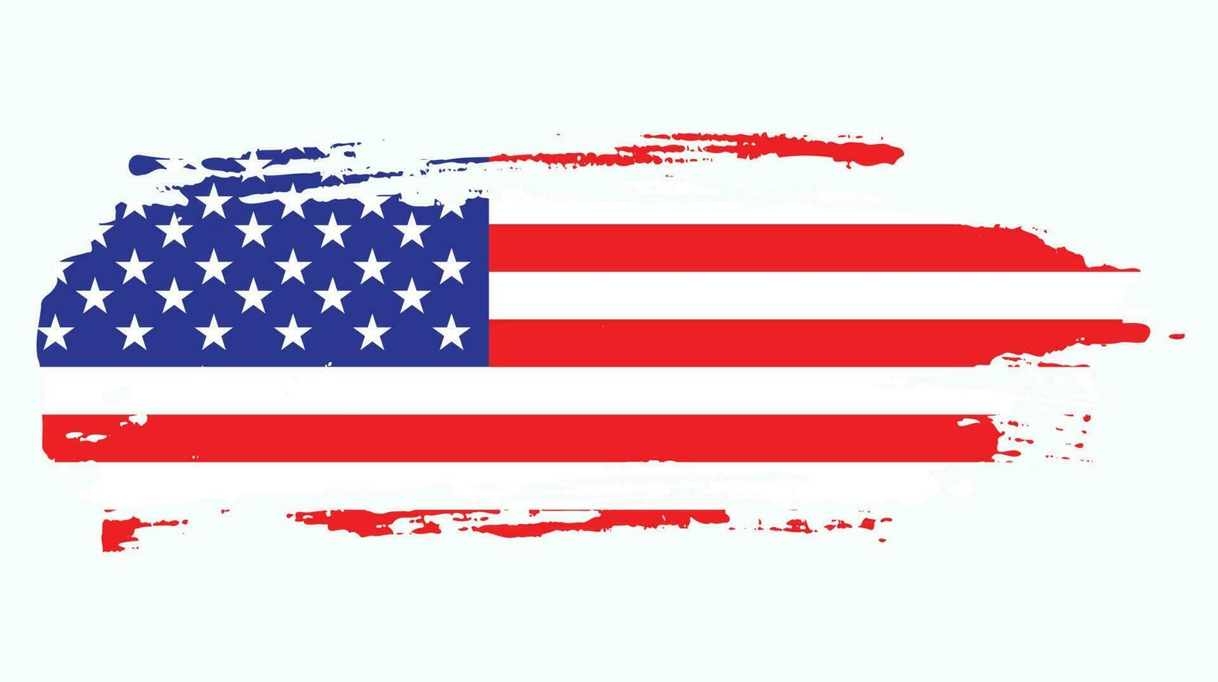 vecteur de conception de drapeau texture usa