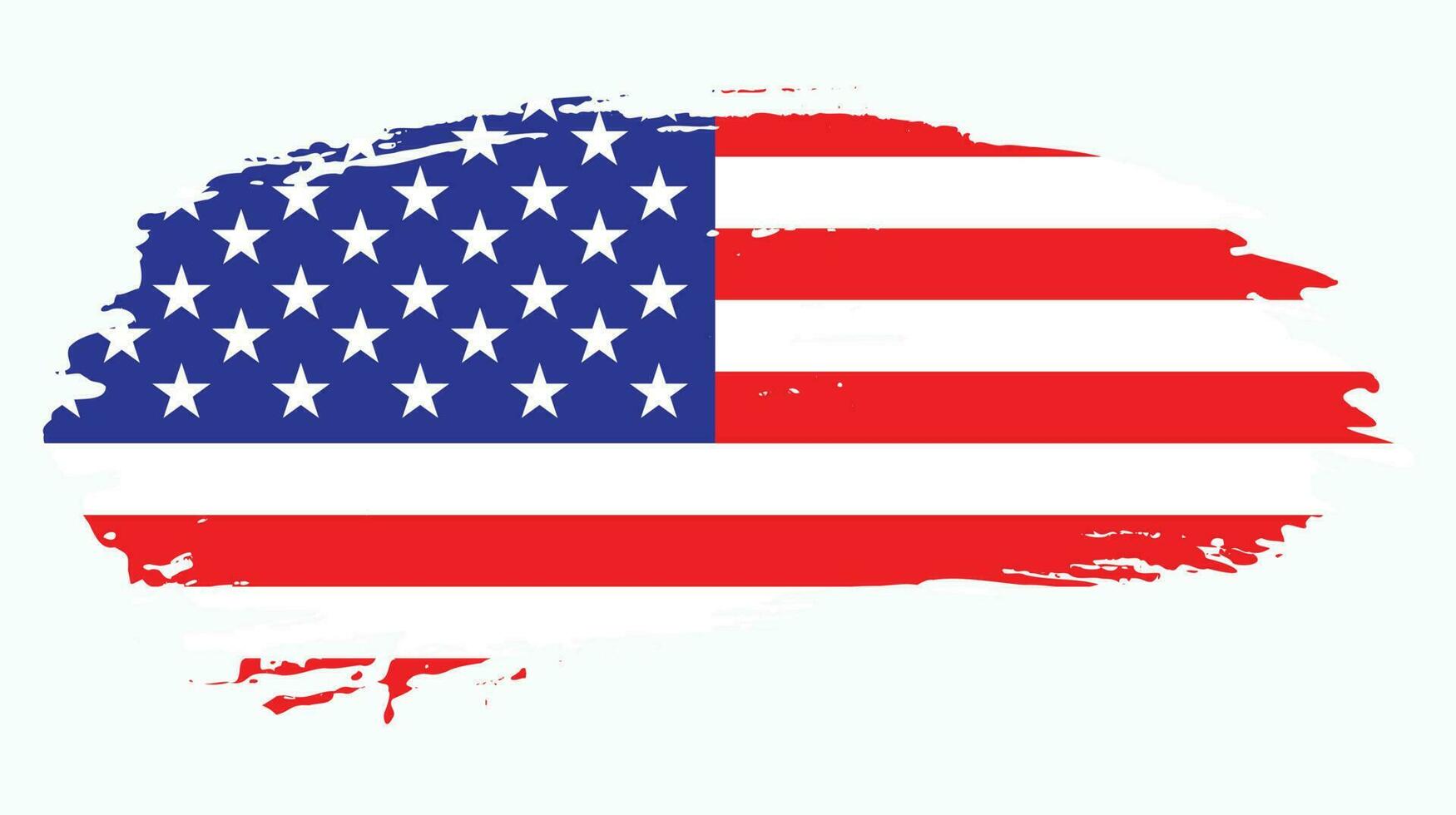 vecteur de drapeau de texture grunge usa