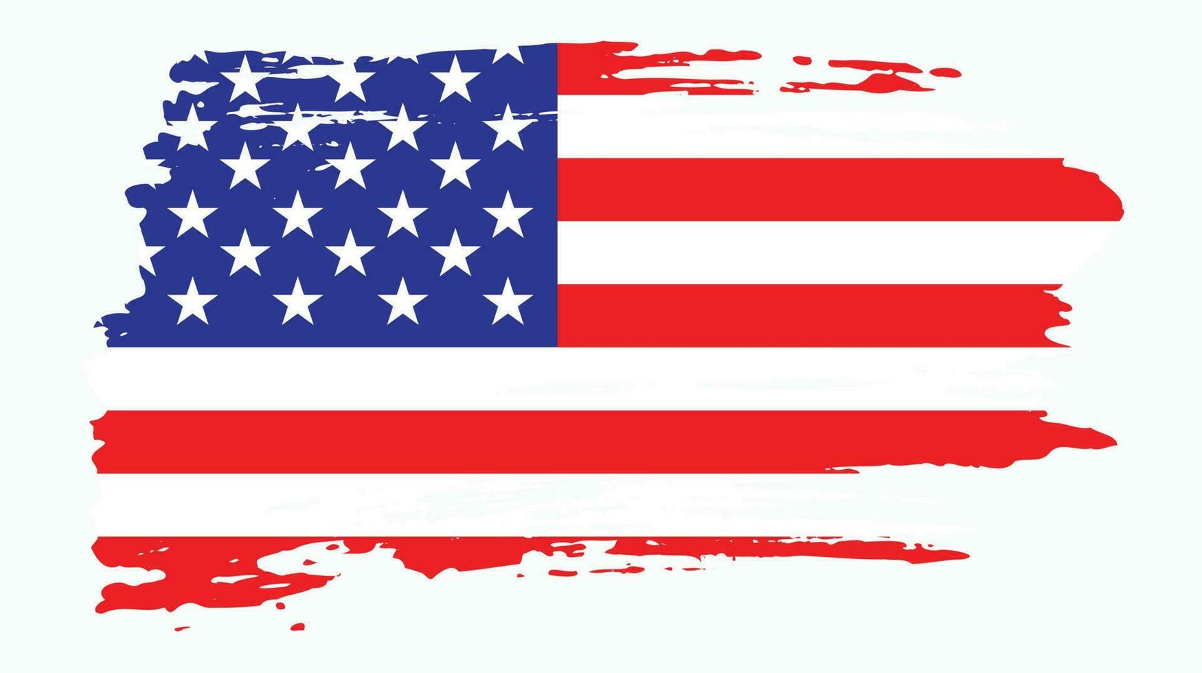 nouveau pinceau grunge texture usa drapeau vecteur