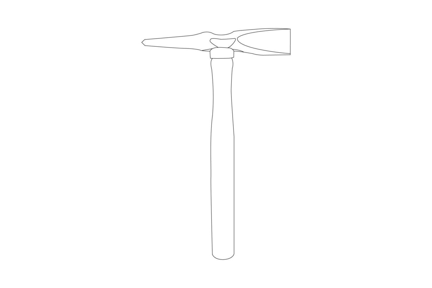 outils de réparation et de construction dessin au trait. illustration d'art de ligne de symbole d'outils. design contemporain minimaliste à la mode parfait pour l'art mural, les impressions, les médias sociaux, les affiches, les invitations, l'image de marque vecteur