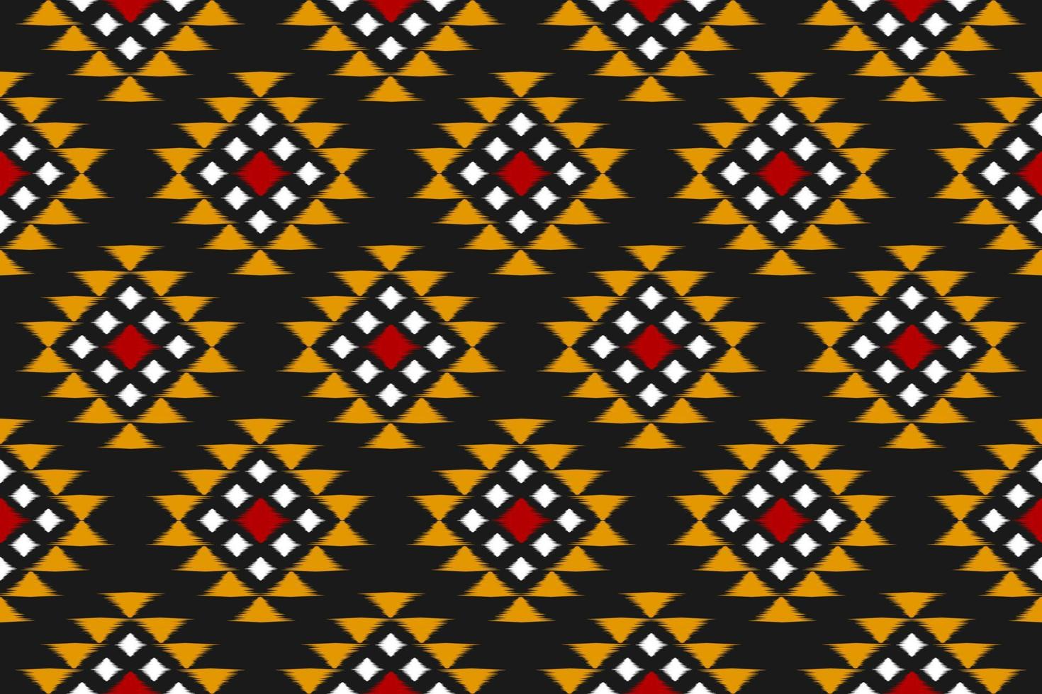 motif harmonieux d'ikat ethnique géométrique en tribal. tissu ethnique motif ikat art. façon mexicaine. vecteur