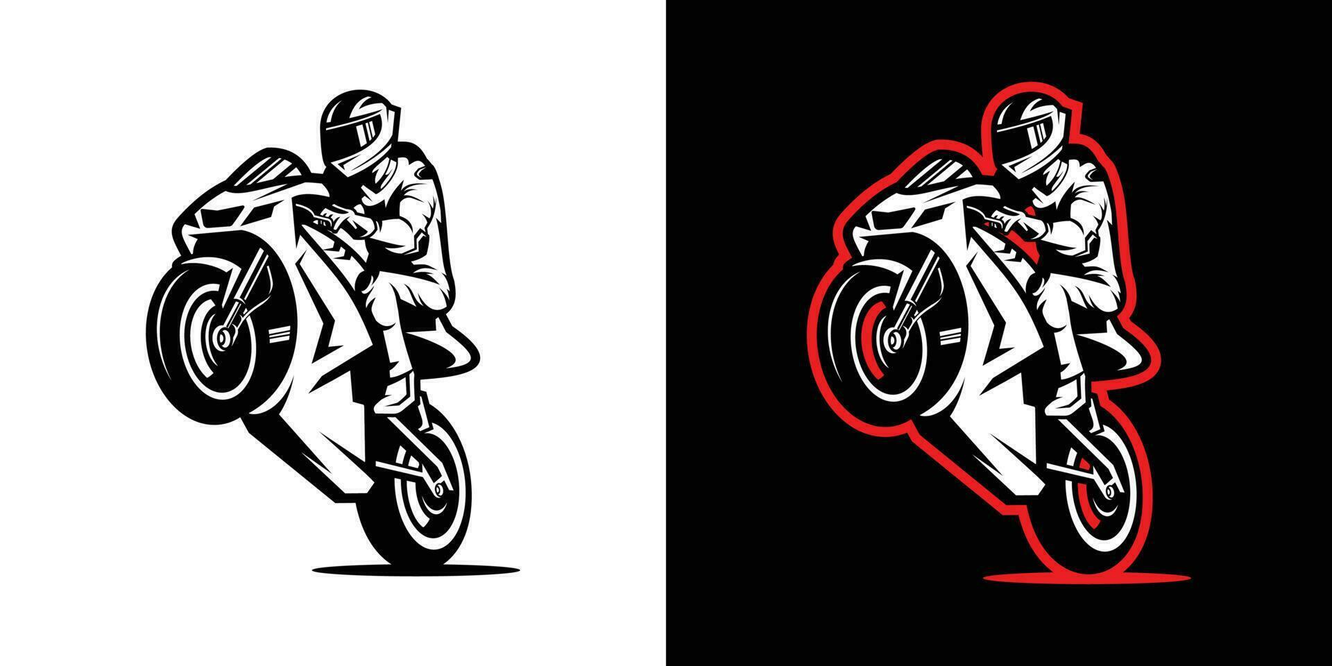 vecteur de logo de sport moto