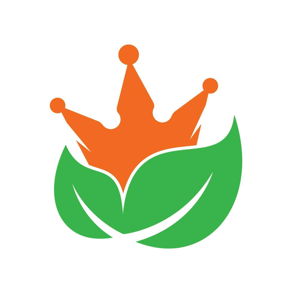 création de logo vectoriel de couronne de feuilles. modèle de conception de logo de société de thérapie de couronne de feuille verte.