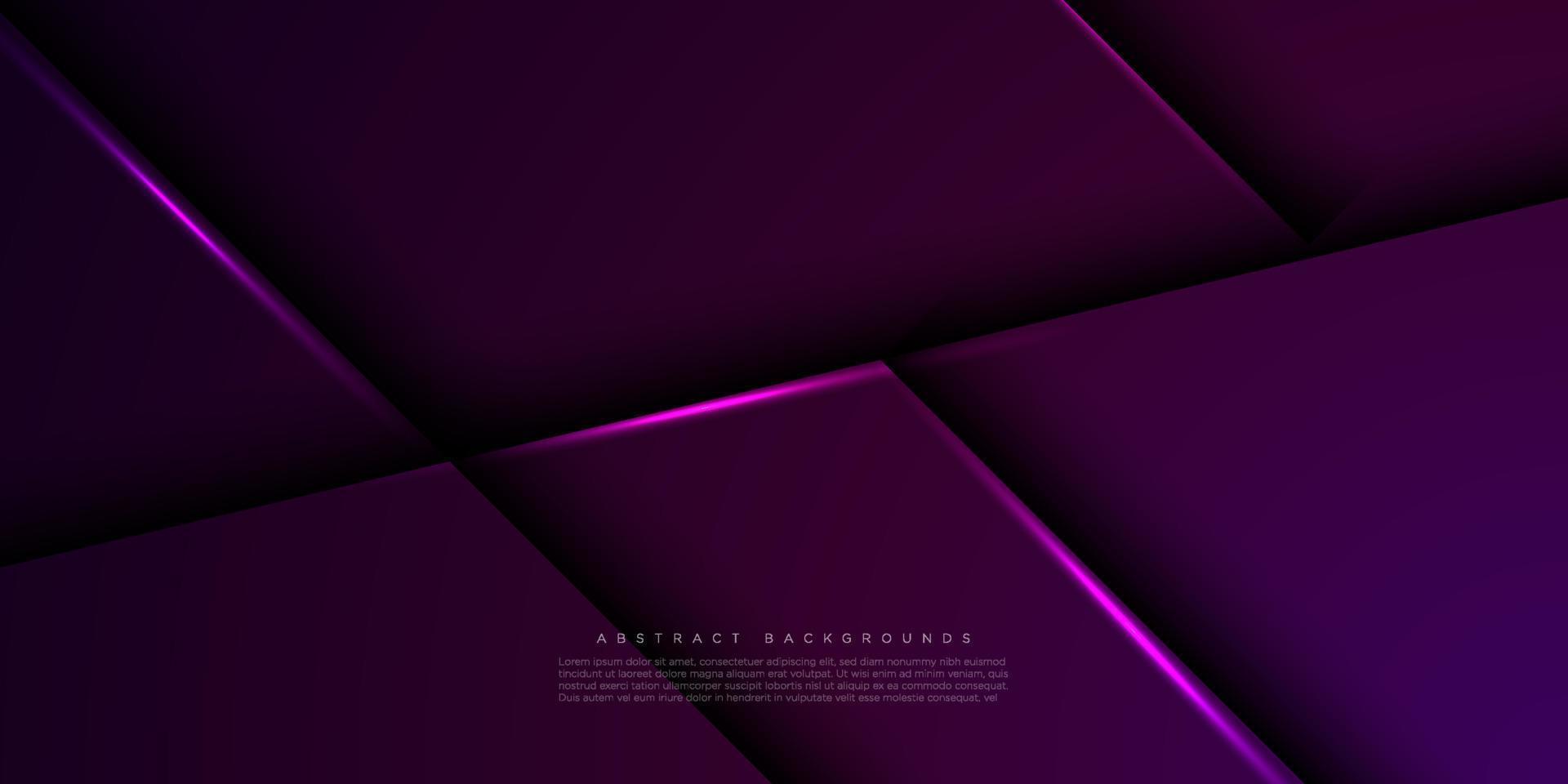 fond violet abstrait avec des ombres et des lignes simples. semble 3d avec une lumière supplémentaire. adapté aux affiches, brochures, e-sports et autres. vecteur eps10