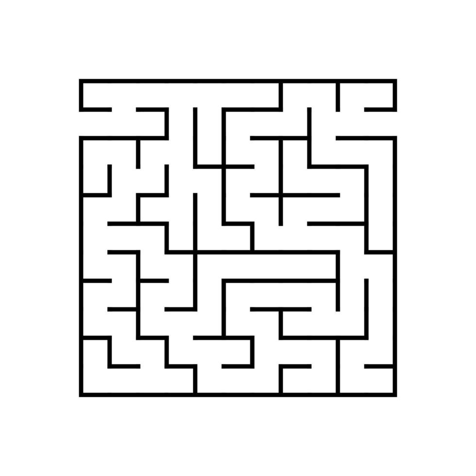 labyrinthe abstrait. jeu éducatif pour les enfants. casse-tête pour les enfants. énigme du labyrinthe. trouver le bon chemin. illustration vectorielle. vecteur