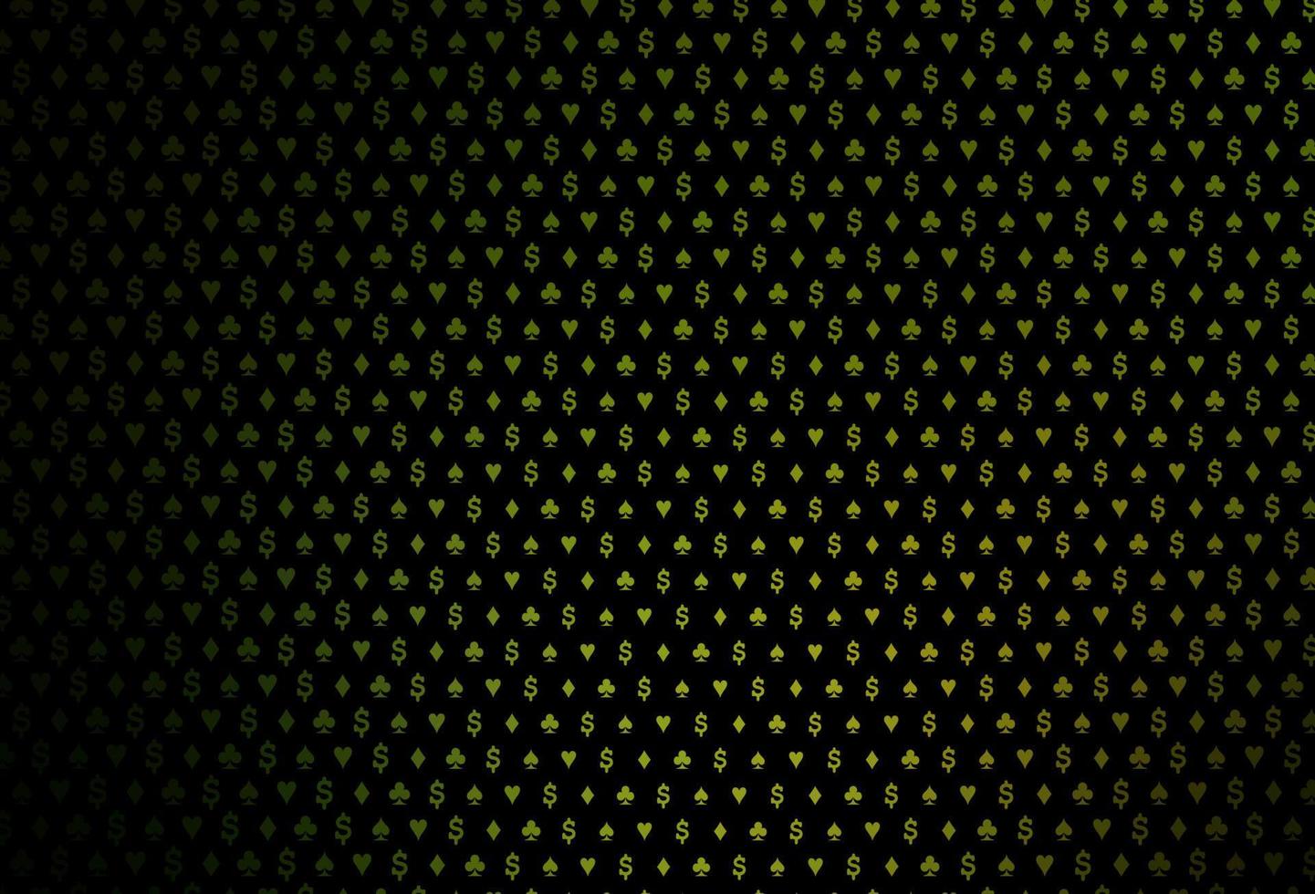 disposition vectorielle vert foncé et jaune avec des éléments de cartes. vecteur