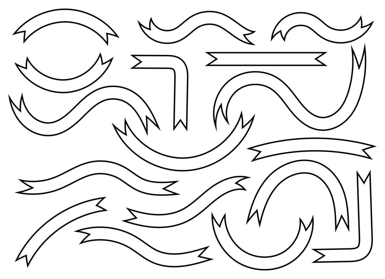 illustration de conception de vecteur de bannière simple noir isolé sur fond blanc