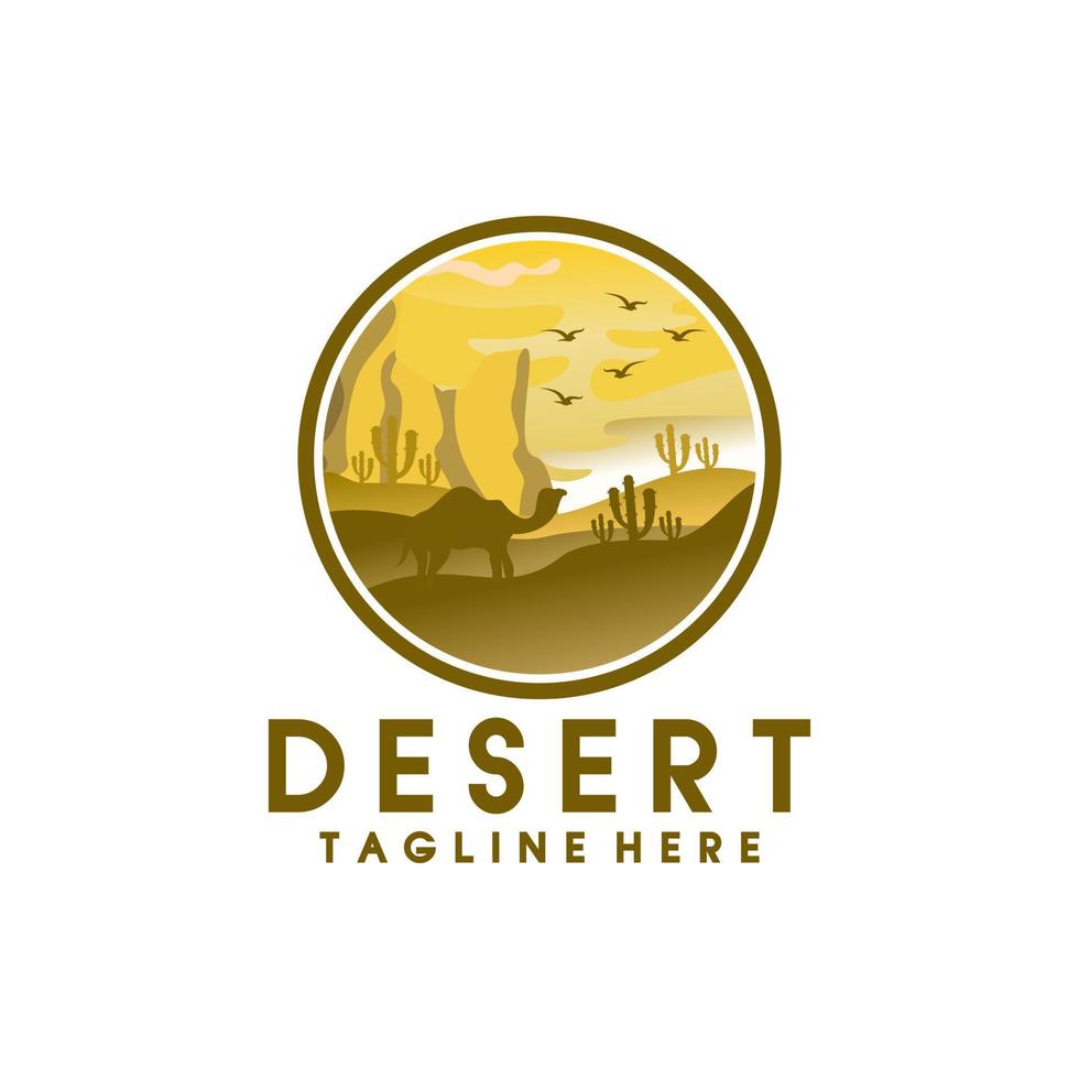 illustration vectorielle de désert logo vecteur