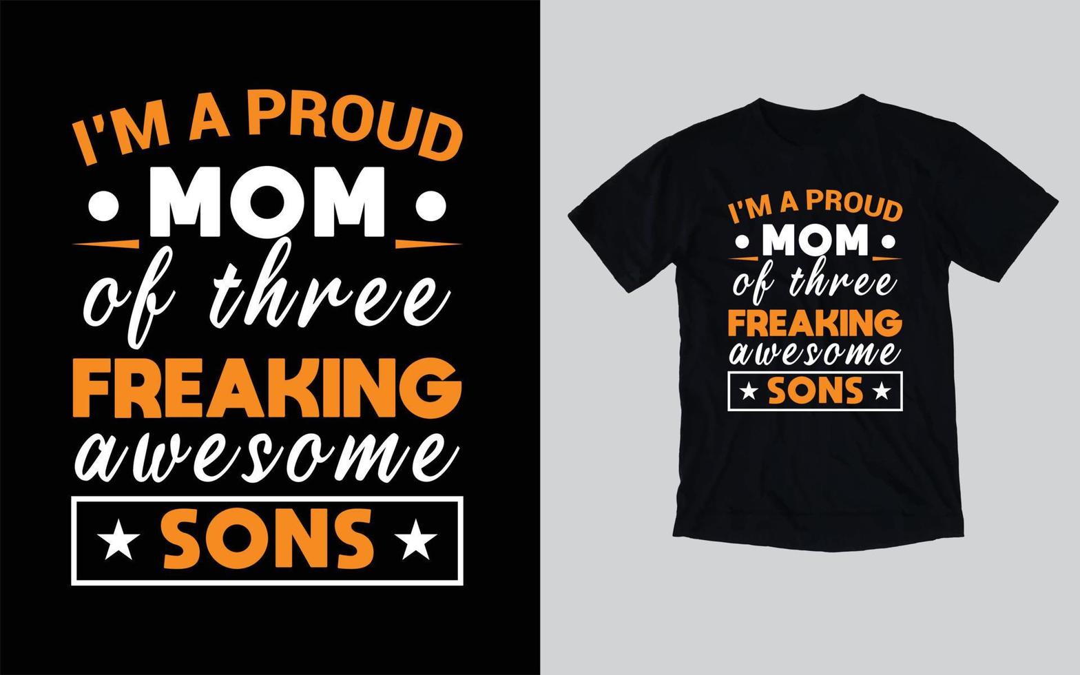 conception de t-shirt maman amour fête des mères vecteur