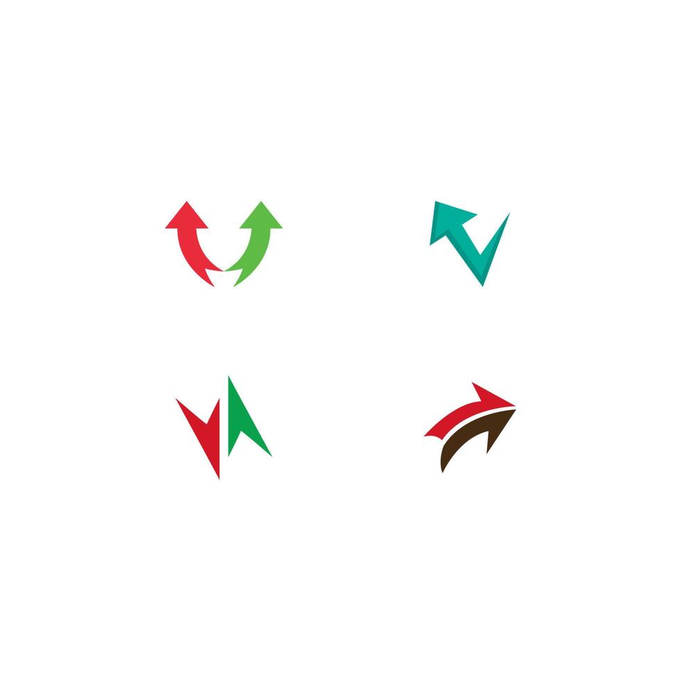 flèches vector illustration icône logo modèle