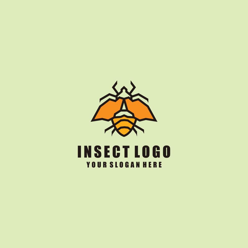 image vectorielle d'insecte logo icône vecteur