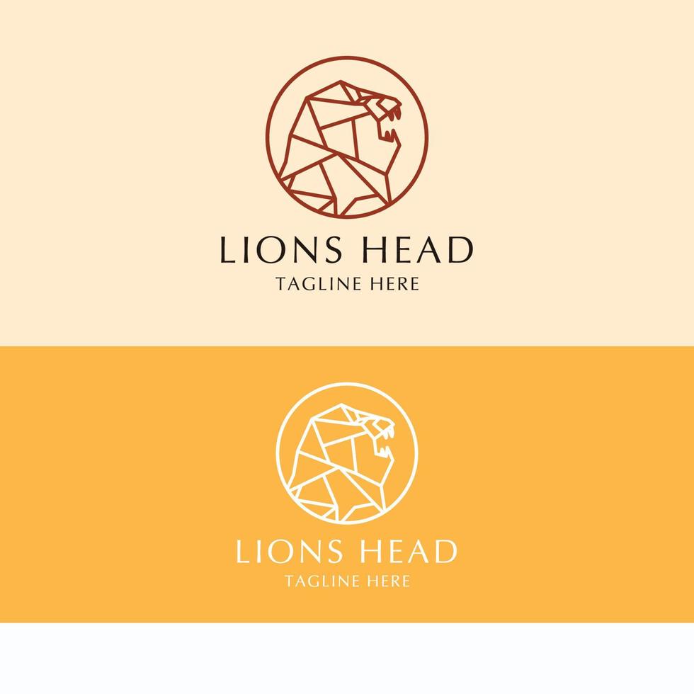 image vectorielle de lion logo icône vecteur
