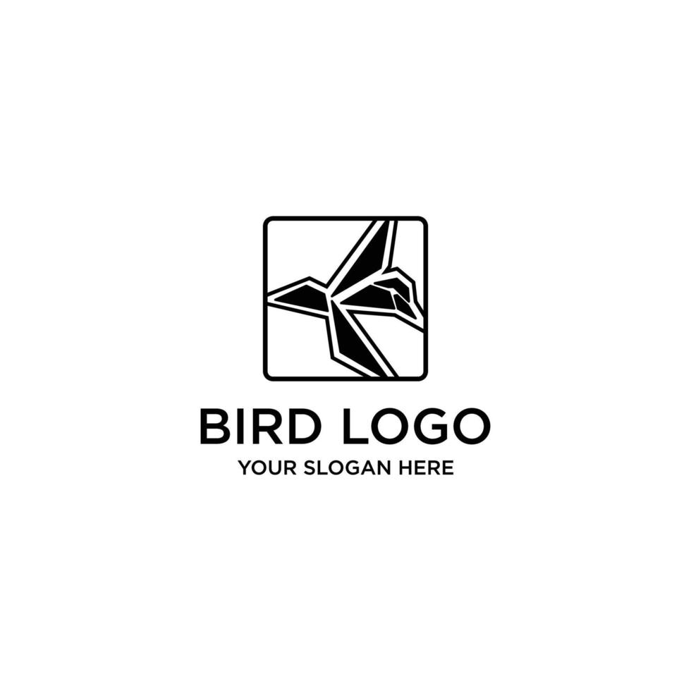 image vectorielle d'oiseau logo icône vecteur