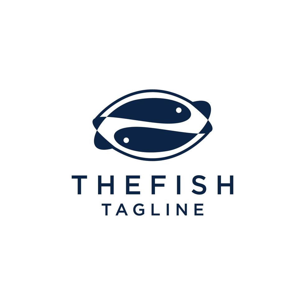 image vectorielle de poisson logo icône vecteur