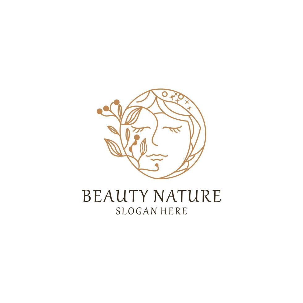 beauté nature logo icône image vectorielle vecteur