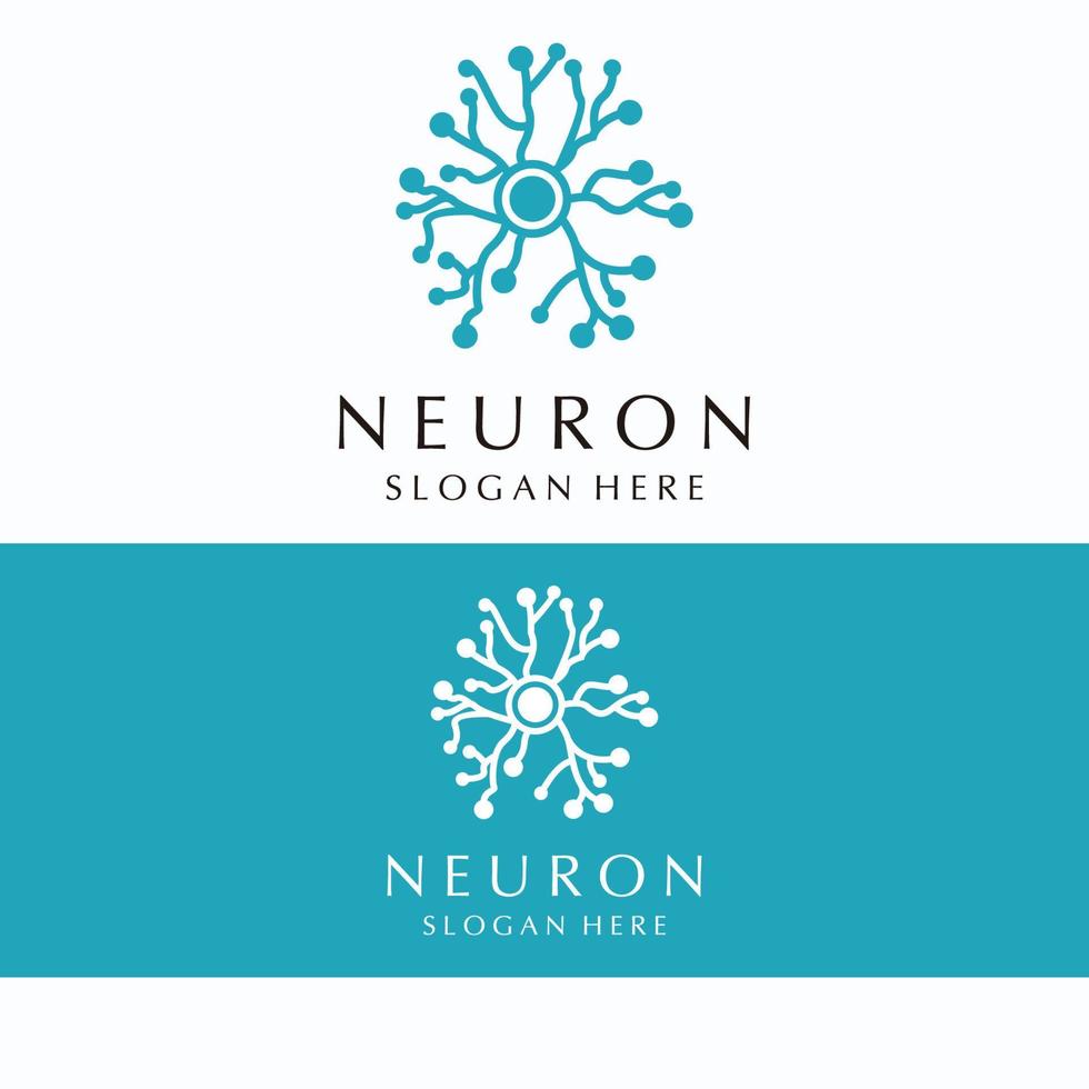 image vectorielle de neurone logo icône vecteur