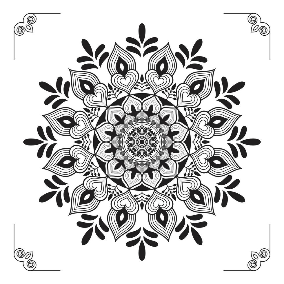 conception de fond de mandala ornemental de luxe créatif, moderne, abstrait et professionnel ou vecteur de conception de modèle