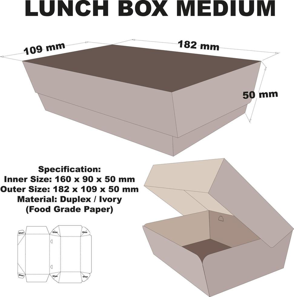 boîte à lunch emballée très mignonne et fraîche. en plus de sa forme attrayante, cette boîte est également facile à transporter. cette boîte peut également être utilisée pour emballer des gâteaux, des pains et des collations. vecteur