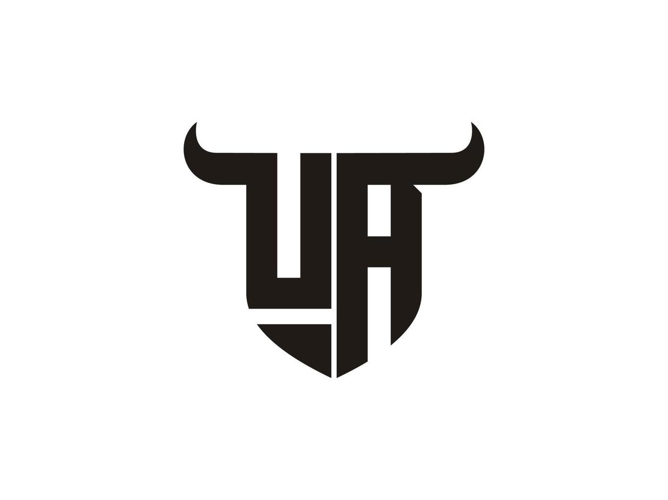 création initiale du logo ua bull. vecteur